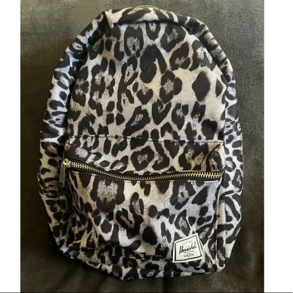 EUC! Herschel Grove Leopard Print Mini Backpack